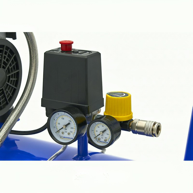 Ultra tichý - SILENT, bezolejový, vzduchový kompresor s tlumením, 8 barů, 50 l, 59 dB, 0,7 kW, 106 l/min., 230V, MICHELIN MX 50-1